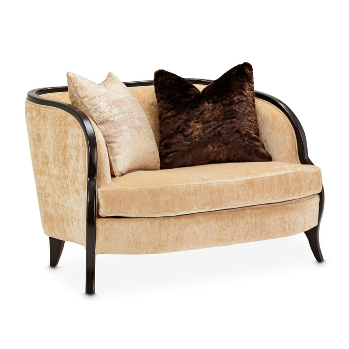 AICO Malibu Crest Chair & A Half in Dark Espresso - Furniture Land (Milwaukee, WI)