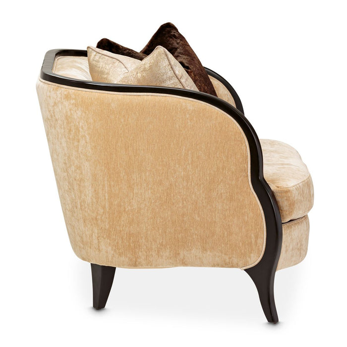 AICO Malibu Crest Chair & A Half in Dark Espresso - Furniture Land (Milwaukee, WI)
