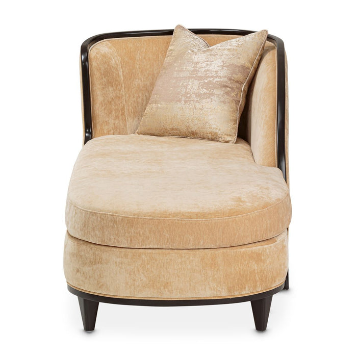 AICO Malibu Crest Chaise in Dark Espresso - Furniture Land (Milwaukee, WI)