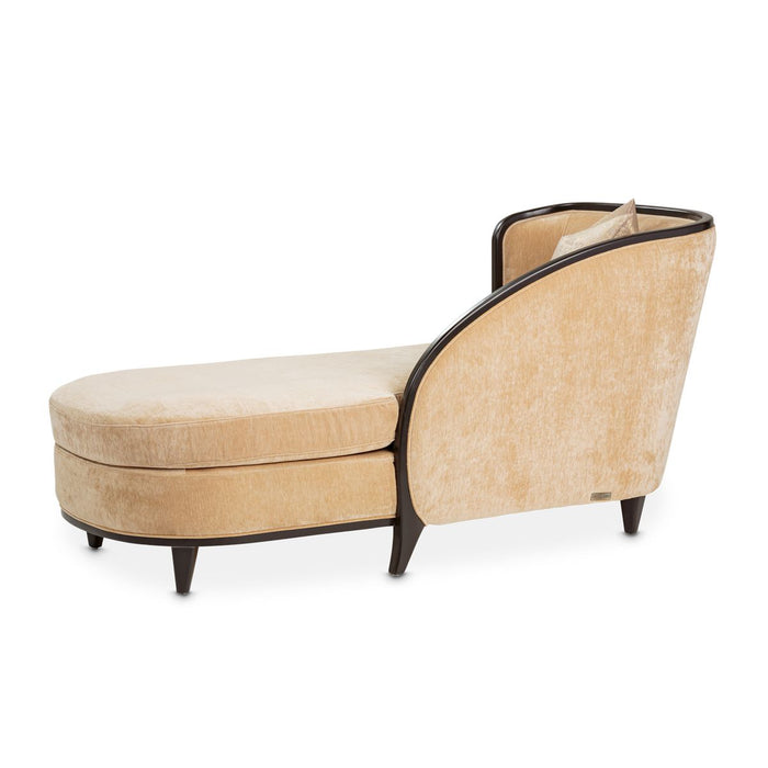 AICO Malibu Crest Chaise in Dark Espresso - Furniture Land (Milwaukee, WI)