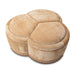 AICO Malibu Crest Clover Cocktail Ottoman in Dark Espresso - Furniture Land (Milwaukee, WI)