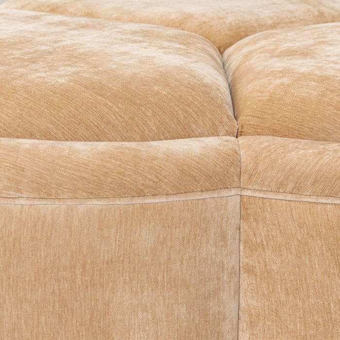 AICO Malibu Crest Clover Cocktail Ottoman in Dark Espresso - Furniture Land (Milwaukee, WI)