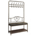 Kiefer Coat Rack with 12 Hooks Black - Furniture Land (Milwaukee, WI)