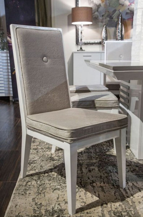 Aico Furniture Horizons Side Chair in Cloud White (Set of 2) - Furniture Land (Milwaukee, WI)
