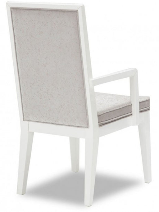 Aico Furniture Horizons Arm Chair in Cloud White (Set of 2) - Furniture Land (Milwaukee, WI)