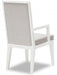 Aico Furniture Horizons Arm Chair in Cloud White (Set of 2) - Furniture Land (Milwaukee, WI)