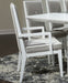 Aico Furniture Horizons Arm Chair in Cloud White (Set of 2) - Furniture Land (Milwaukee, WI)