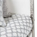 Aico State St Metal Cal King Panel Bed in Glossy White - Furniture Land (Milwaukee, WI)