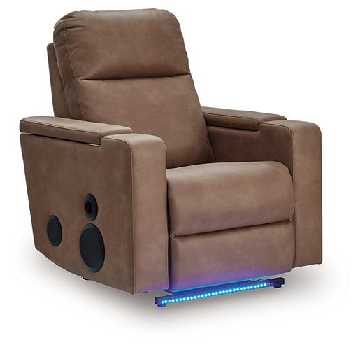 Lorrenton Power Glider Recliner with Audio System - Furniture Land (Milwaukee, WI)