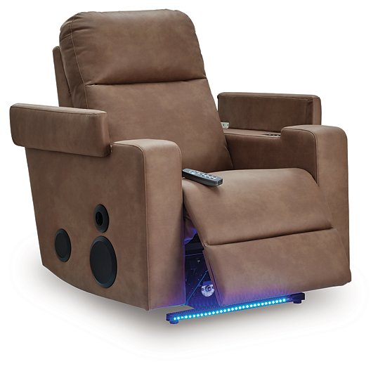 Lorrenton Power Glider Recliner with Audio System - Furniture Land (Milwaukee, WI)