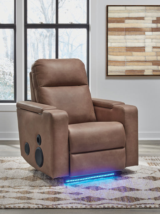 Lorrenton Power Glider Recliner with Audio System - Furniture Land (Milwaukee, WI)
