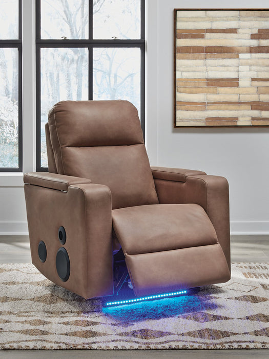 Lorrenton Power Glider Recliner with Audio System - Furniture Land (Milwaukee, WI)