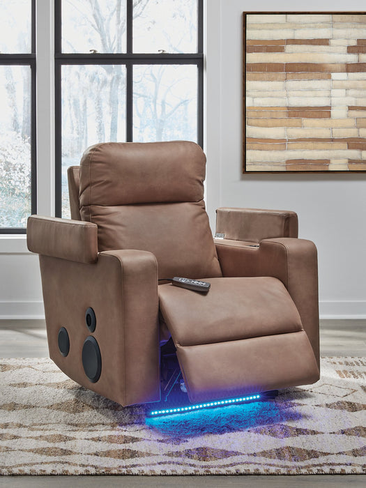 Lorrenton Power Glider Recliner with Audio System - Furniture Land (Milwaukee, WI)