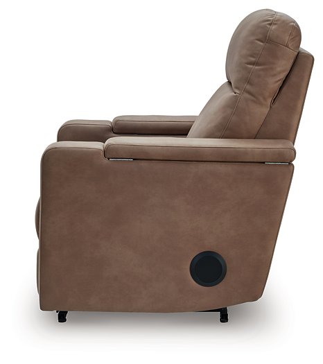 Lorrenton Power Glider Recliner with Audio System - Furniture Land (Milwaukee, WI)