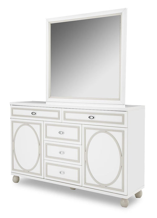 AICO Sky Tower Dresser in White Cloud - Furniture Land (Milwaukee, WI)