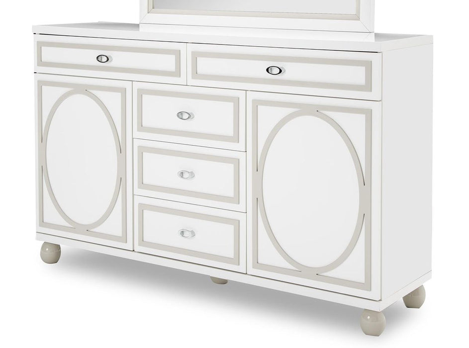AICO Sky Tower Dresser in White Cloud - Furniture Land (Milwaukee, WI)