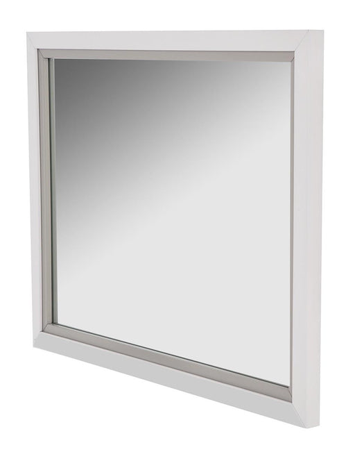 AICO Sky Tower Dresser Mirror in White Cloud - Furniture Land (Milwaukee, WI)