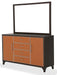 Aico 21 Cosmopolitan Mirror in Orange/Umber - Furniture Land (Milwaukee, WI)