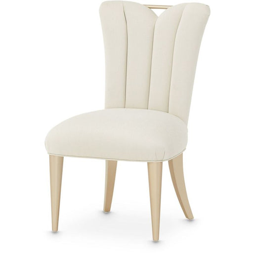 AICO La Rachelle Side Chair in Medium Champagne (Set of 2) - Furniture Land (Milwaukee, WI)