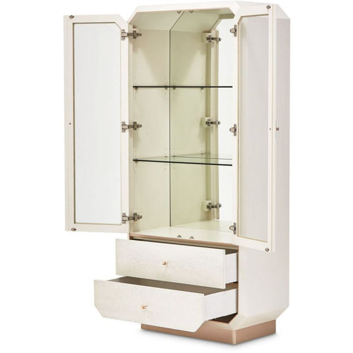 AICO La Rachelle Display Cabinet in Medium Champagne - Furniture Land (Milwaukee, WI)