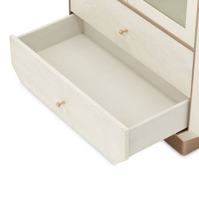 AICO La Rachelle Display Cabinet in Medium Champagne - Furniture Land (Milwaukee, WI)