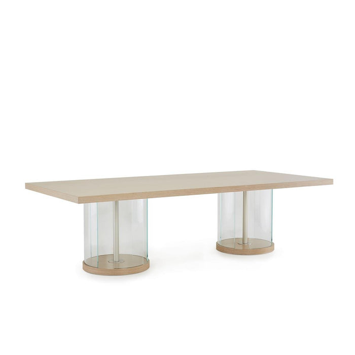 AICO Laguna Ridge Rectangular Dining Table in Washed Oak - Furniture Land (Milwaukee, WI)