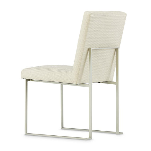 AICO Laguna Ridge Side Chair (Set of 2) in Brushed Silver - Furniture Land (Milwaukee, WI)