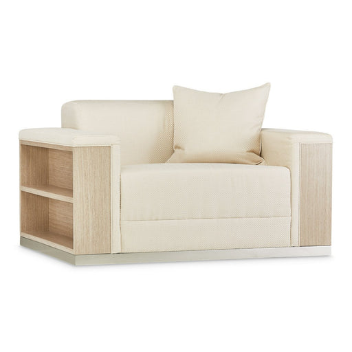 AICO Laguna Ridge Chair and Half in Washed Oak - Furniture Land (Milwaukee, WI)