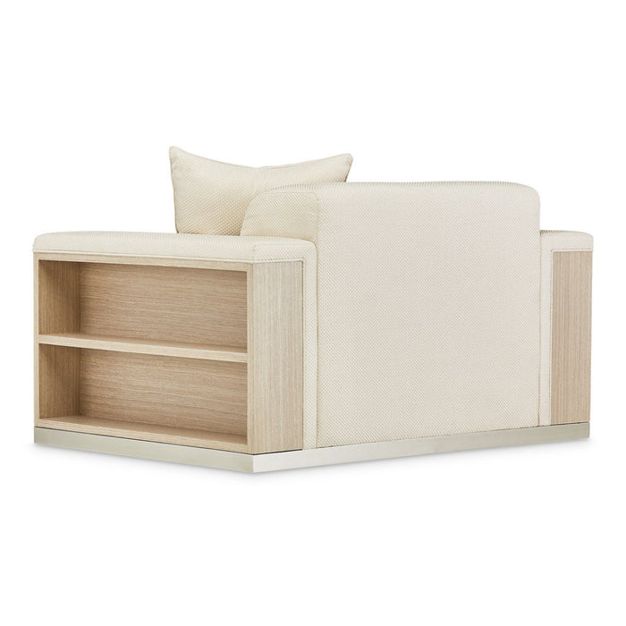AICO Laguna Ridge Chair and Half in Washed Oak - Furniture Land (Milwaukee, WI)