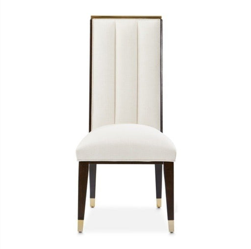 AICO Belmont Place Side Chair (Set of 2) in Espresso - Furniture Land (Milwaukee, WI)