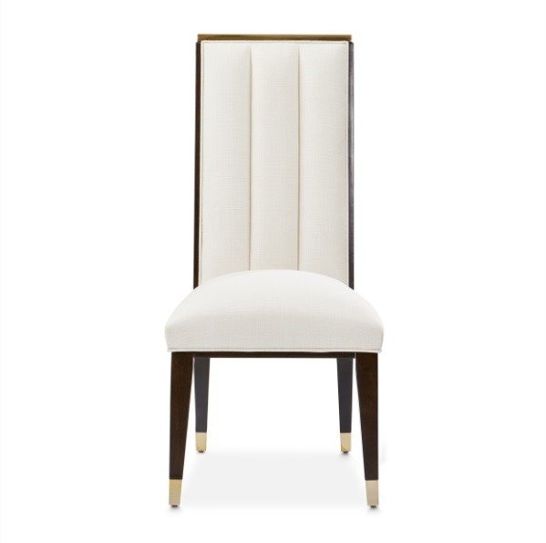 AICO Belmont Place Side Chair (Set of 2) in Espresso - Furniture Land (Milwaukee, WI)