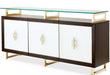 AICO Belmont Place Buffet with China Top in Espresso - Furniture Land (Milwaukee, WI)