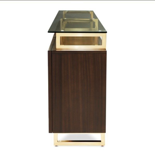 AICO Belmont Place Sideboard in Espresso - Furniture Land (Milwaukee, WI)