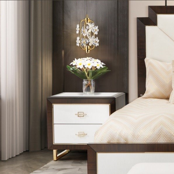 AICO Belmont Place Nightstand in Espresso - Furniture Land (Milwaukee, WI)