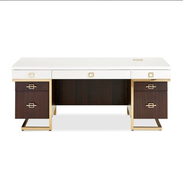 AICO Belmont Place Desk in Espresso - Furniture Land (Milwaukee, WI)