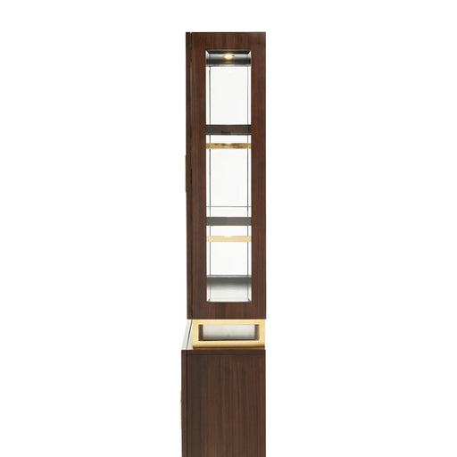 AICO Belmont Place Display Cabinet in Espresso - Furniture Land (Milwaukee, WI)