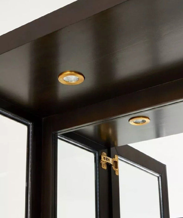 AICO Belmont Place Display Cabinet in Espresso - Furniture Land (Milwaukee, WI)