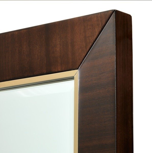 AICO Belmont Place Wall Mirror in Espresso - Furniture Land (Milwaukee, WI)