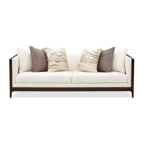 AICO Furniture Belmont Place Sofa in Espresso - Furniture Land (Milwaukee, WI)