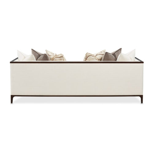 AICO Furniture Belmont Place Sofa in Espresso - Furniture Land (Milwaukee, WI)