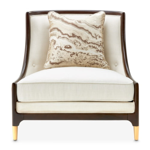AICO Furniture Belmont Place Accent Chair in Espresso - Furniture Land (Milwaukee, WI)