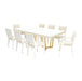 AICO Furniture Palm Gate Rectangular Dining Table in Cloud White - Furniture Land (Milwaukee, WI)
