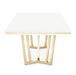 AICO Furniture Palm Gate Rectangular Dining Table in Cloud White - Furniture Land (Milwaukee, WI)