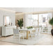 AICO Furniture Palm Gate Sideboard in Cloud White - Furniture Land (Milwaukee, WI)