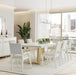 AICO Furniture Palm Gate Rectangular Dining Table in Cloud White - Furniture Land (Milwaukee, WI)