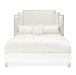 AICO Furniture Palm Gate California King Platform Bed in Cloud White - Furniture Land (Milwaukee, WI)