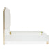 AICO Furniture Palm Gate California King Platform Bed in Cloud White - Furniture Land (Milwaukee, WI)