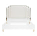 AICO Furniture Palm Gate California King Platform Bed in Cloud White - Furniture Land (Milwaukee, WI)