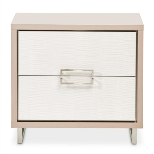 AICO Furniture Palm Gate Nightstand in Clay - Furniture Land (Milwaukee, WI)