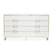 AICO Furniture Palm Gate Dresser in Cloud White - Furniture Land (Milwaukee, WI)